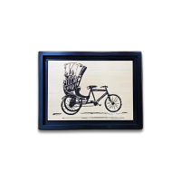 WOODEN WALL FRAME (RICKSHAW)